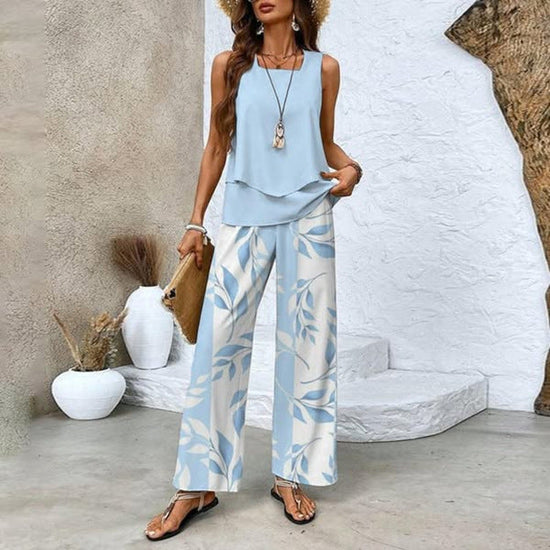 Women's Two-Piece Vest And Pants Set 