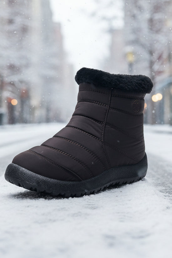 Women’s Thickened Cotton Snow Boots – Waterproof Warm Winter Boots - FitiqueFit