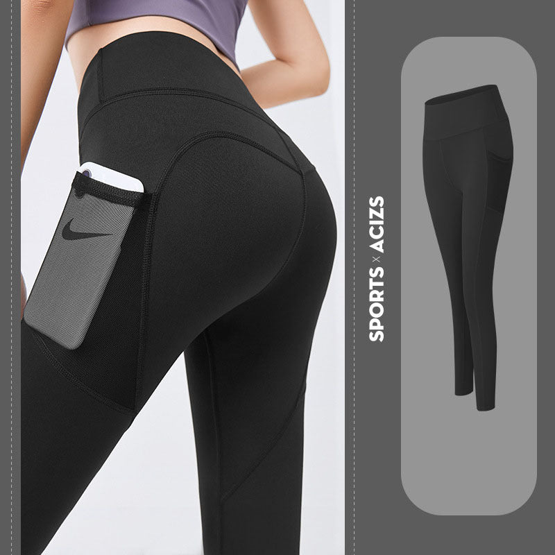Yoga Pants Women With Pocket Leggings Sport Girl Gym Leggings Women Tummy Control Jogging Tights Female Fitness Pants FitiqueFit