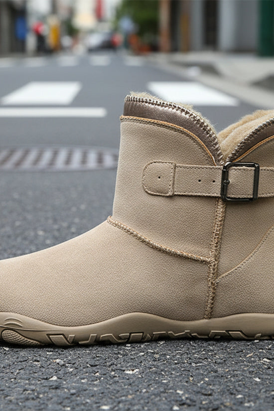 Unisex Warm Fleece-Lined Snow Boots – Anti-Slip Winter Boots for Men & Women - FitiqueFit