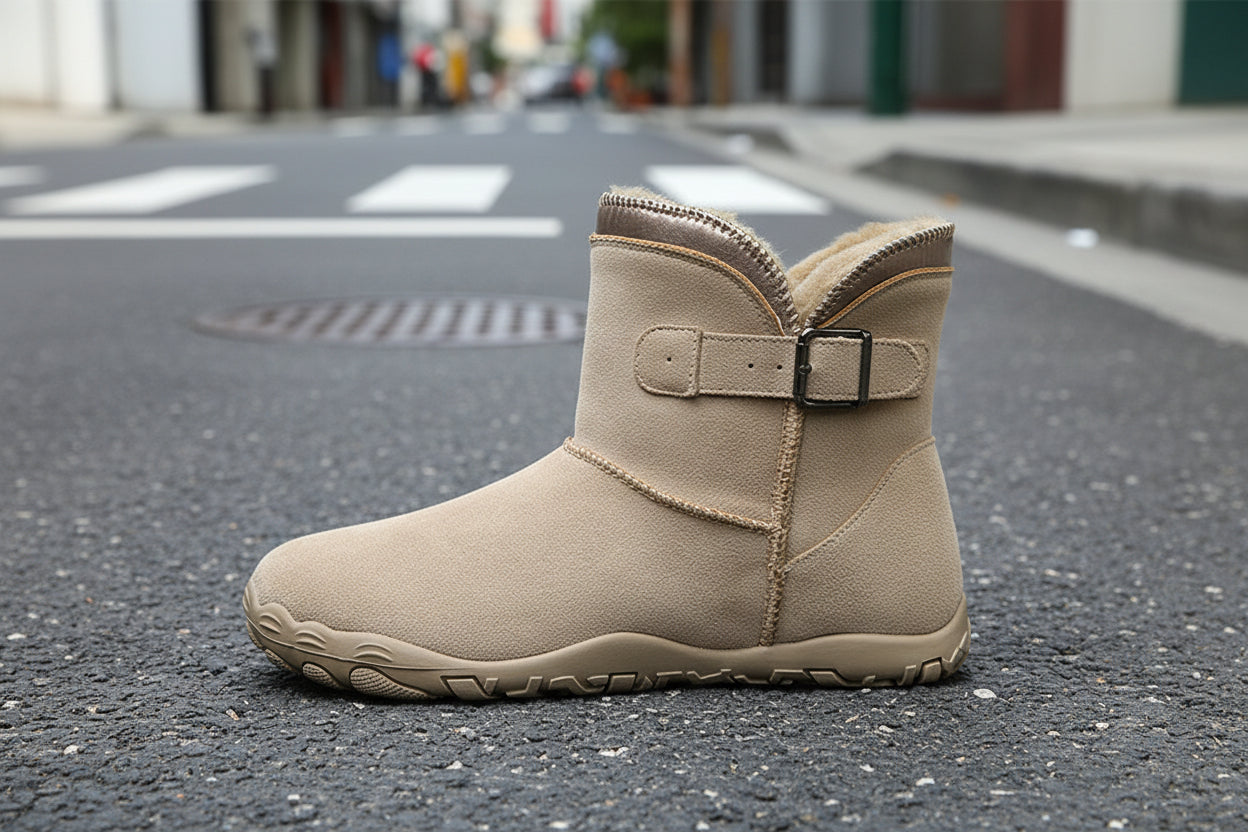 Unisex Warm Fleece-Lined Snow Boots – Anti-Slip Winter Boots for Men & Women - FitiqueFit