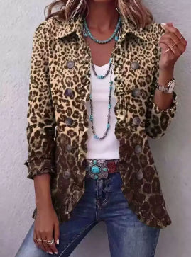 Yellow leopard print