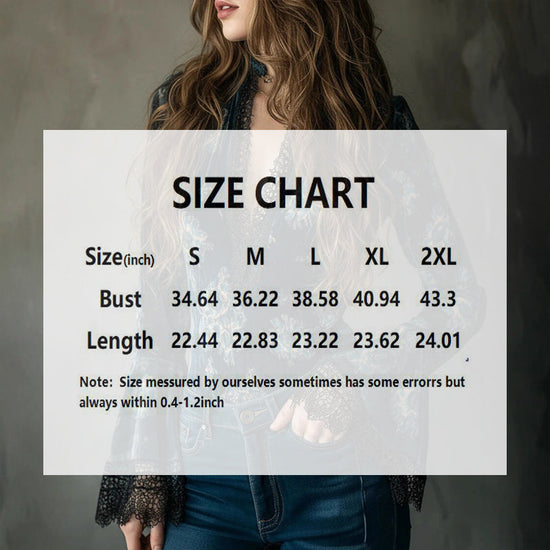 Women's Retro Lace Panel Blouse Elegant V-Neck Print Bell Long Sleeve Top For Spring Autumn Daily Wear 