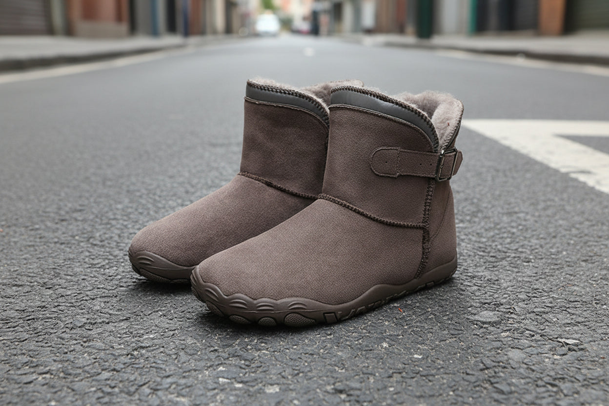 Unisex Warm Fleece-Lined Snow Boots – Anti-Slip Winter Boots for Men & Women - FitiqueFit