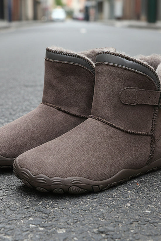 Unisex Warm Fleece-Lined Snow Boots – Anti-Slip Winter Boots for Men & Women - FitiqueFit