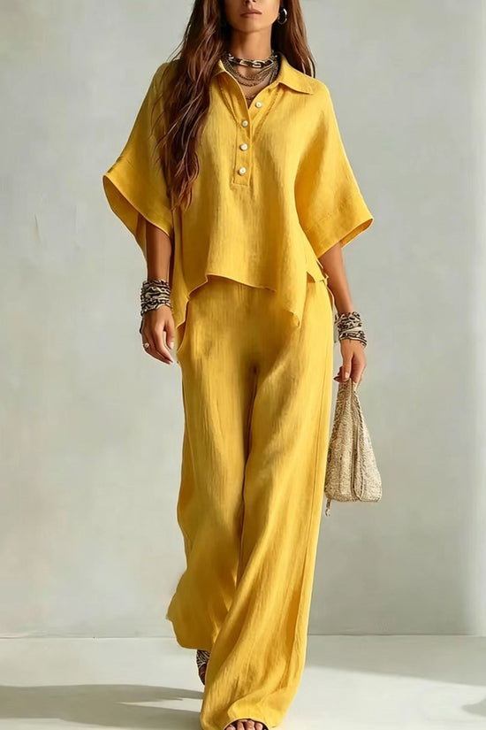 Women's Casual Sleeveless Top & Full-Length Pants Two-Piece Set 