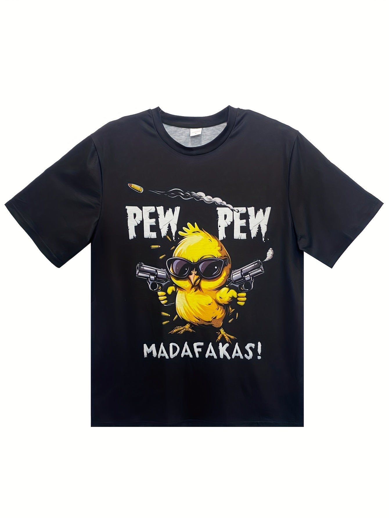 Men's Breathable Cool Girl Cartoon Printed Short Sleeved T-shirt, Casual Street Style Fashion, Round Neck, Men's Summer Casual Wear, Suitable For Running, Fitness, Daily Wear CJ US
