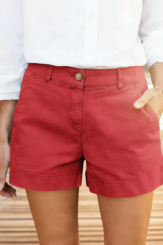 Women's High-Waisted Casual Bermuda Shorts 