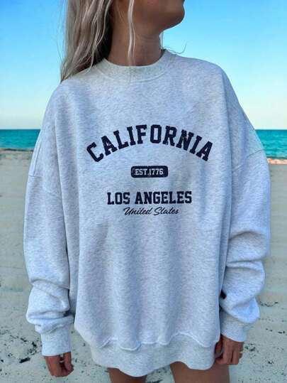 Women's Cute Kitten Graphic Sweatshirt 