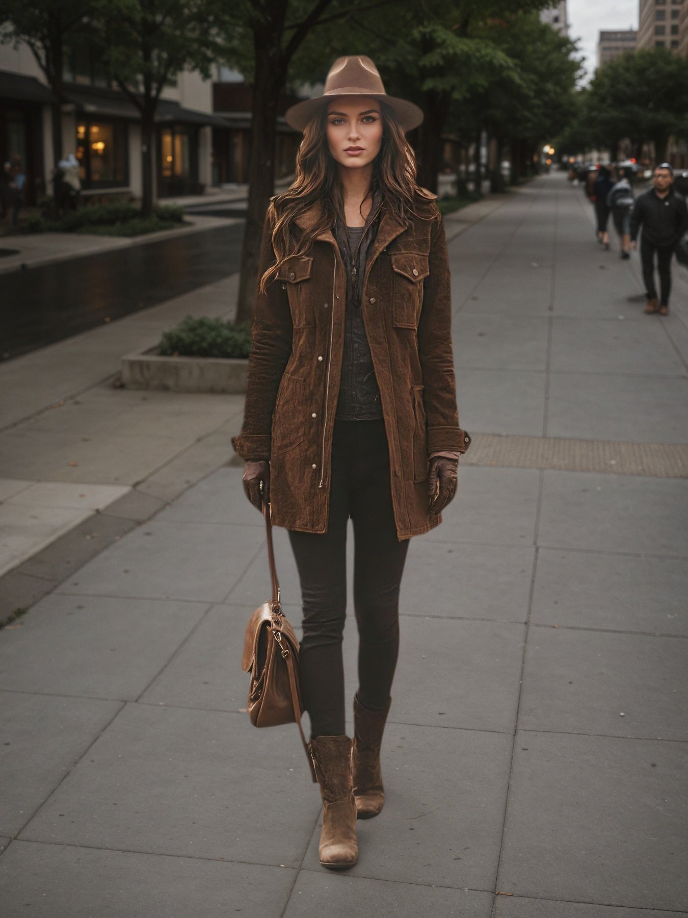 Women’s Vintage Style Long Winter Jacket – Warm Windproof Autumn Coat - FitiqueFit