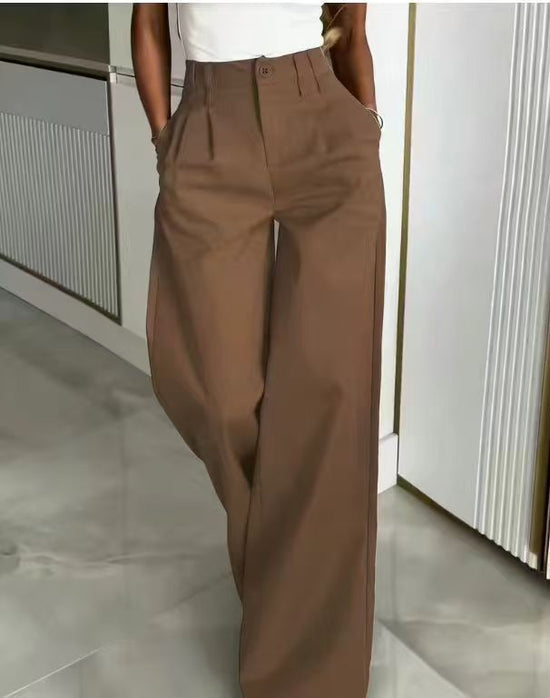 Loose Flowing Figure-flattering Casual Floor-length Pants 