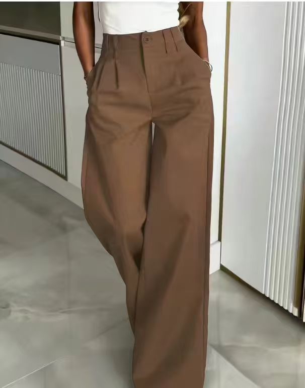 Loose Flowing Figure-flattering Casual Floor-length Pants 