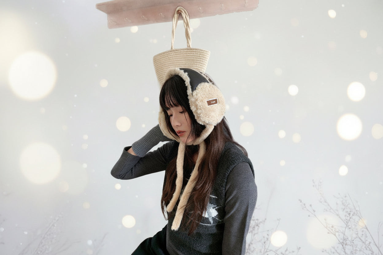 Women’s Fleece Ear Warmers – Warm Outdoor Cycling Ear Covers for Winter - FitiqueFit