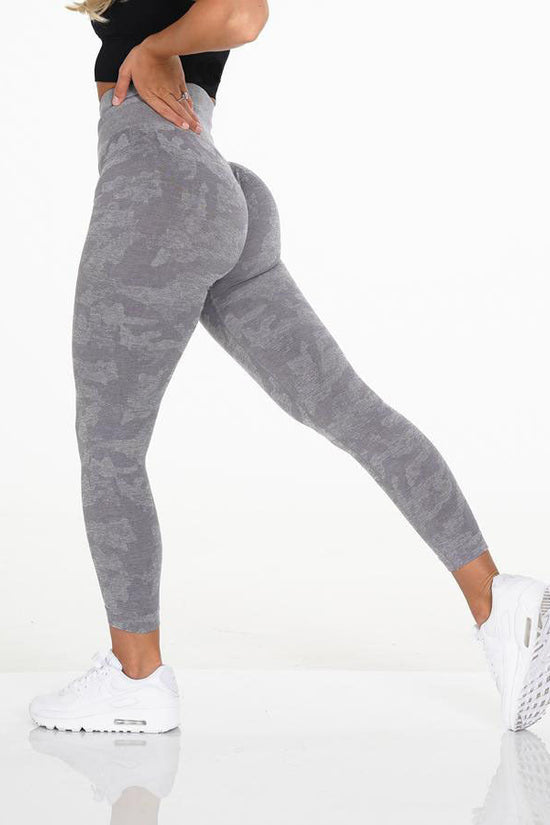 Snowflake Camouflage Seamless Yoga Pants – High Waisted Leggings FitiqueFit