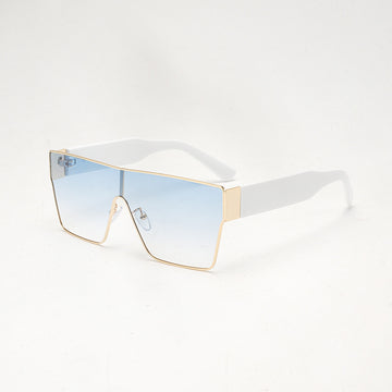 Metal Frame Blue Lens