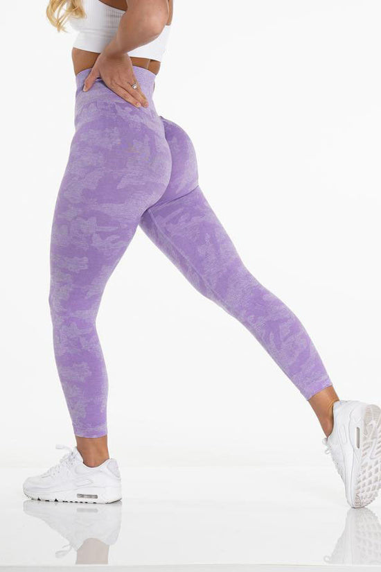 Snowflake Camouflage Seamless Yoga Pants – High Waisted Leggings FitiqueFit