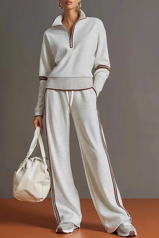 Women's Casual Fashionable Sports Long-Sleeve Suit 