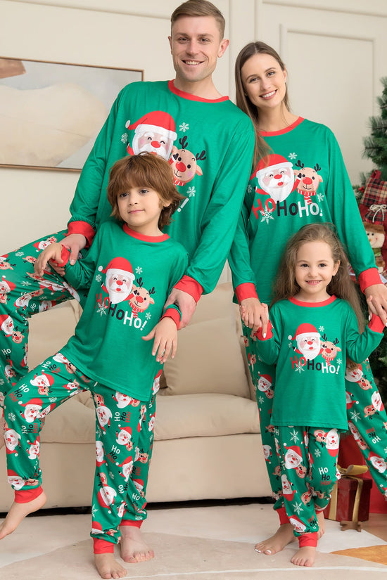 Christmas Pajamas For Family Matching Family Christmas PJs Sets Santa Claus Printed Top Sleepwear CJ