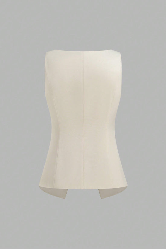 Women’s Minimalist Cinched-Waist Camisole – Single-Breasted Summer Tank CJ US