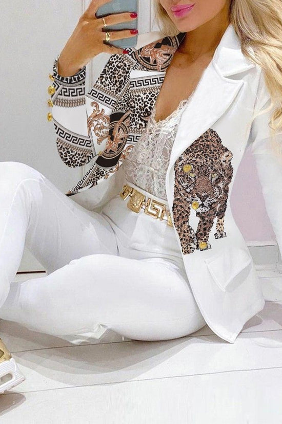 Casual Fashion Set Women's Suit Pink Suit Yellow Brown Striped Dotted Chain 