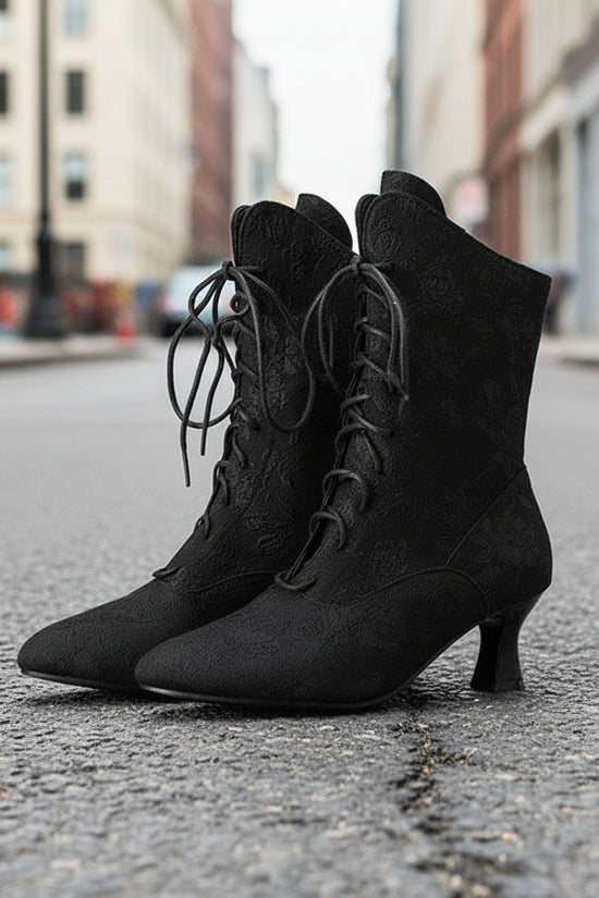 Autumn And Winter Kitten Heels With Pointed Fashion Boots 