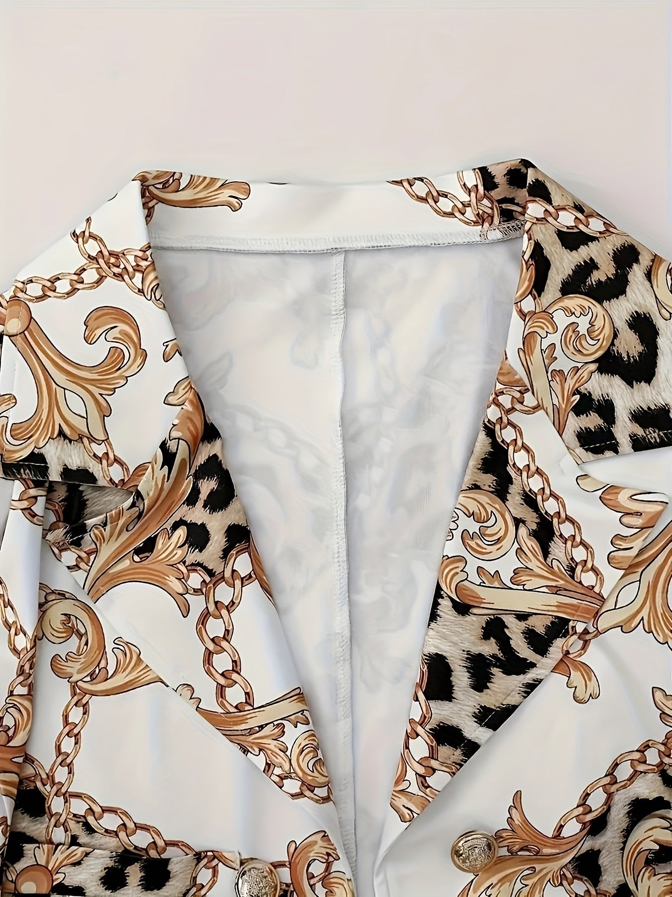 Geometric Print Two-Piece Blazer Set CJ US