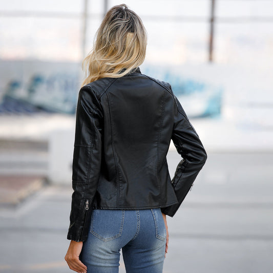 European And American Women's Leather Jackets 