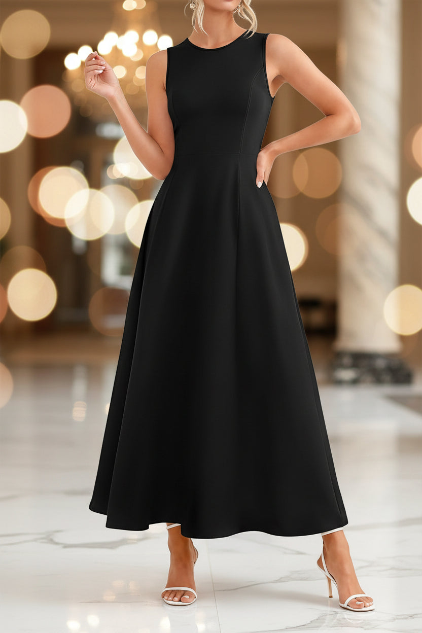 Womens Slim-Fit Long Casual Vest Dress 