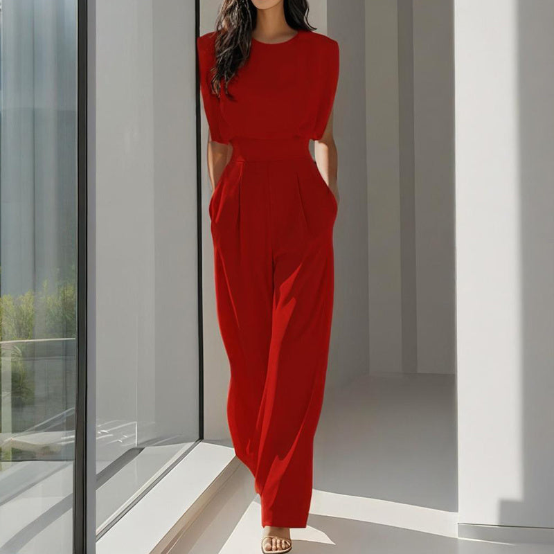 Women’s wide-leg short sleeve jumpsuit CJ US