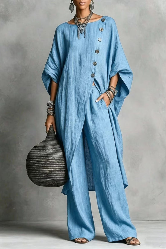 Women's Irregular Casual Shirt Set 