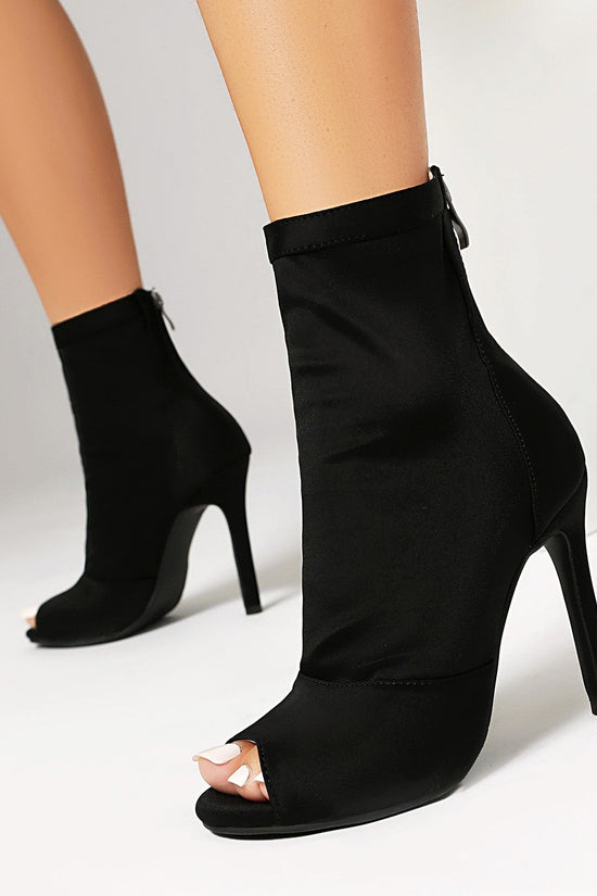 High-heeled Women's Stiletto Boots With Fishmouth. CJ