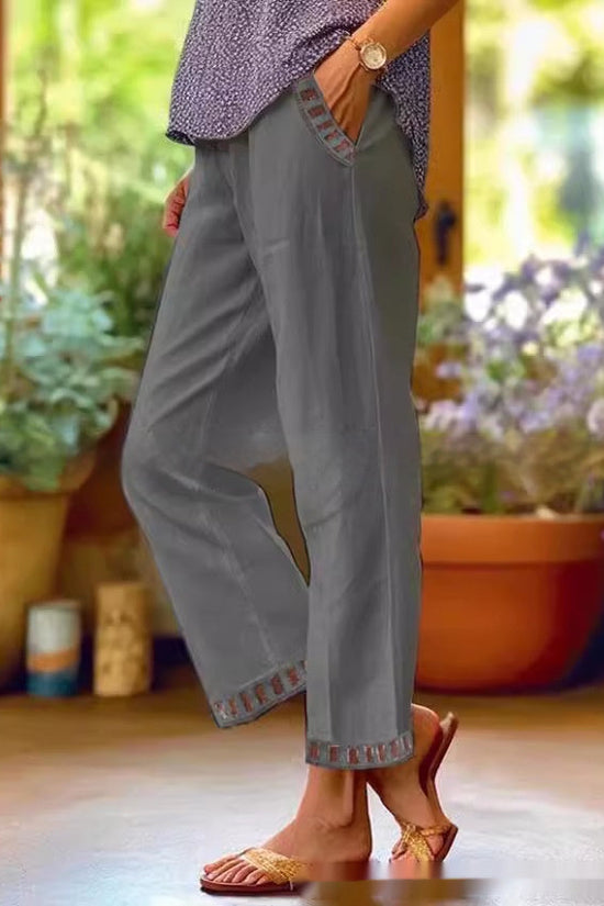 European And American Women's Simple Casual Pants 