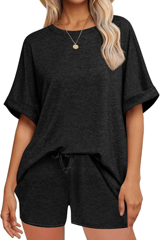 👕 Oversized T-Shirt & Drawstring Shorts Set – Ultimate Casual Comfort FitiqueFit