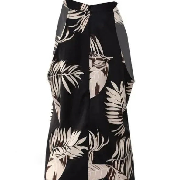 Women’s V-Neck Printed Off-Shoulder Vest Top CJ US