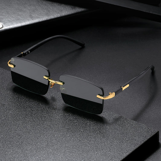 Rimless Crystal Sunglasses – Lightweight & Trendy