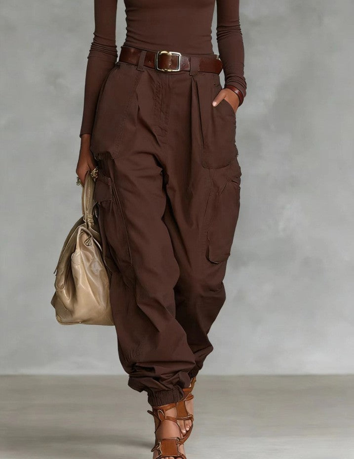 Niche Relaxed-fit Wide-leg Casual Trousers For Women 