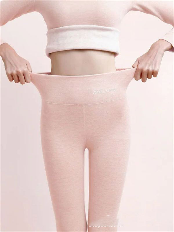 Women's Outer High Waist Hip Lift Leggings Fleece-lined Shark Pants 