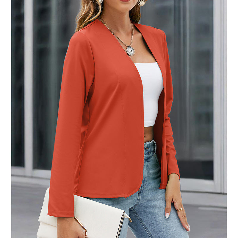 Women Plus Size Casual Blazer Open Front Long Sleeve Work Office Cardigan Jackets CJ US