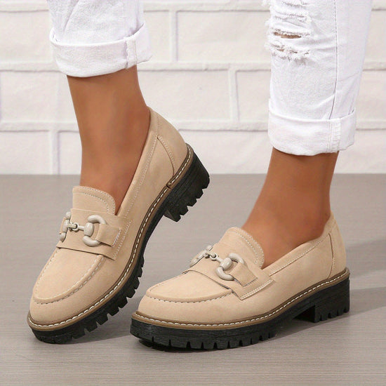 Women's Loafers With Horsebit Decoration 