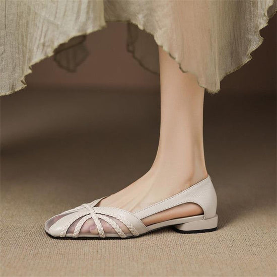 Women's Fashion Mesh Breathable Low-Heel Versatile Sandals 