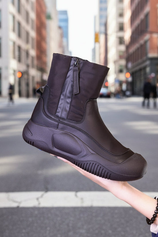 Women’s Plush Snow Boots – Waterproof Side-Zip Winter Boots 
