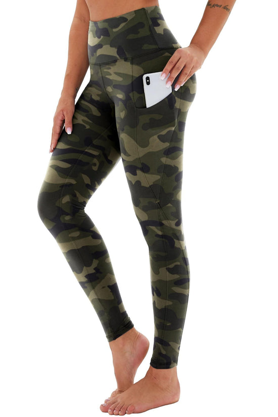 Cropped High-Waisted Yoga Pants with Slanted Pockets CJ US