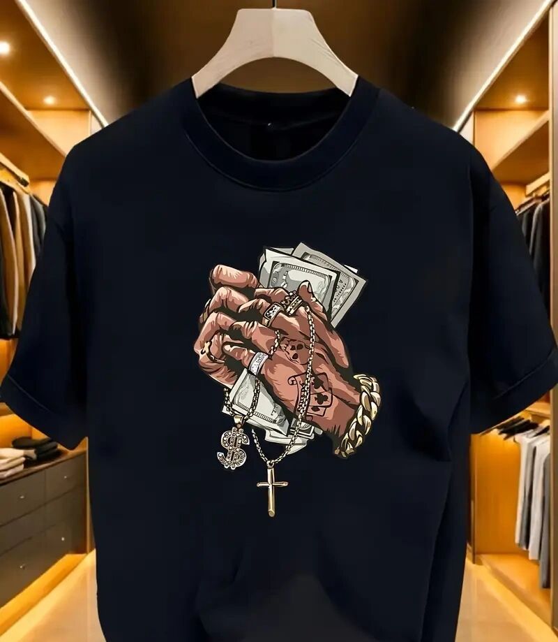 Men's Printed Short-sleeved T-shirt CJ