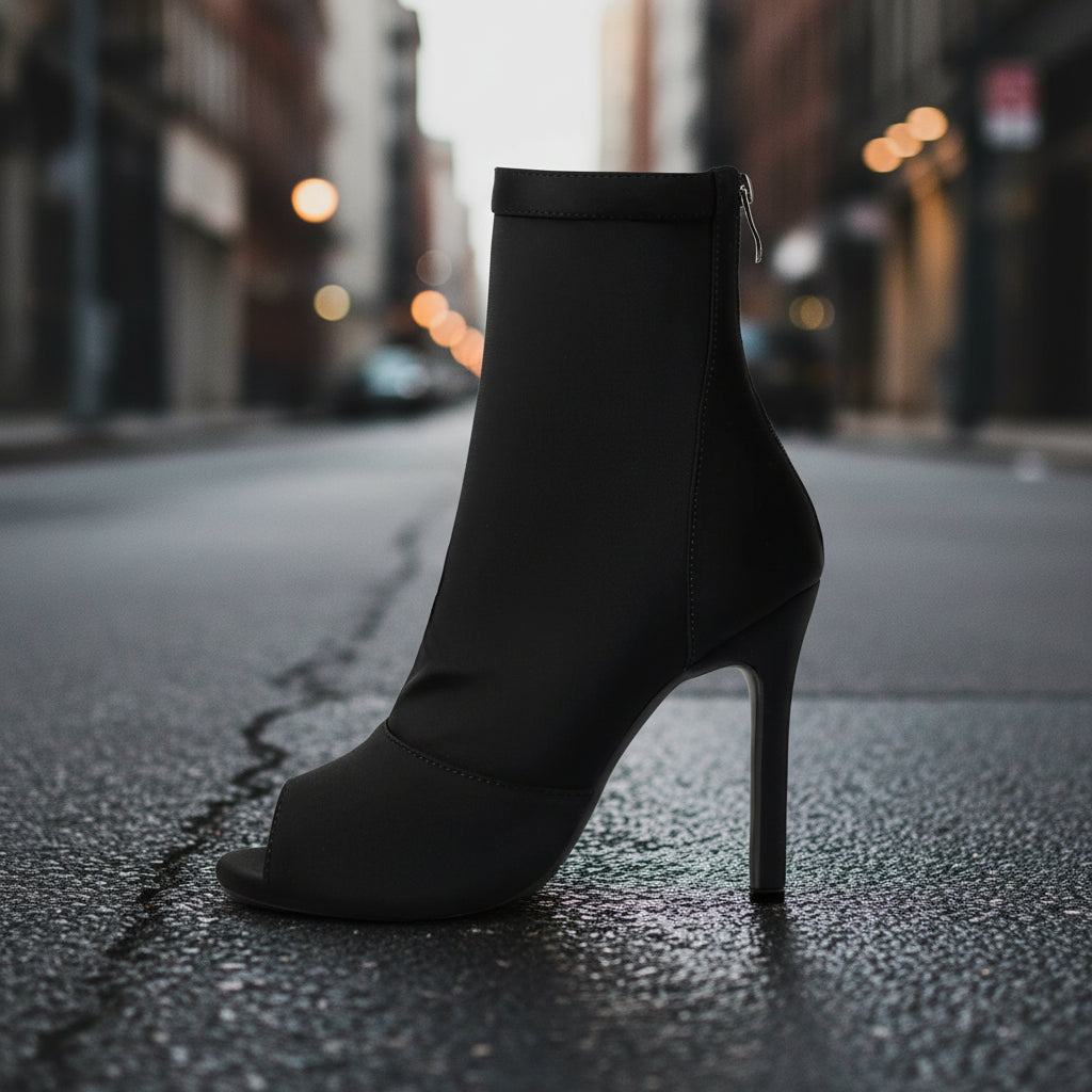 High-heeled Women's Stiletto Boots With Fishmouth. CJ