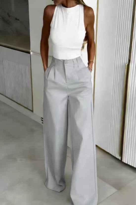 Loose Flowing Figure-flattering Casual Floor-length Pants 