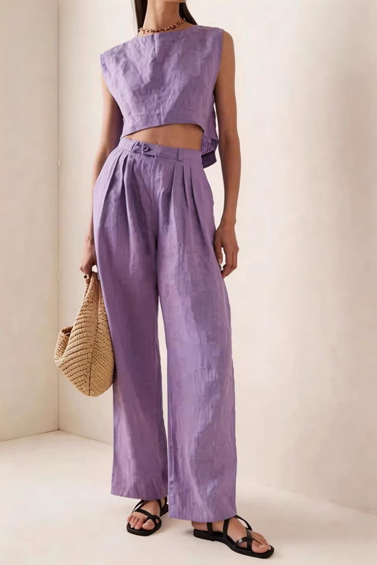 Breathable Comfortable Crew-neck Loose-fitting Casual Set 